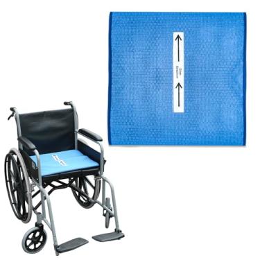 Imagem de EZHOISLING Almofada de assento deslizante tubular unidirecional – Almofada antiderrapante de prevenção de quedas para idosos/deficientes em qualquer cadeira de rodas, cadeira ou cama, 43 x 43 cm (azul