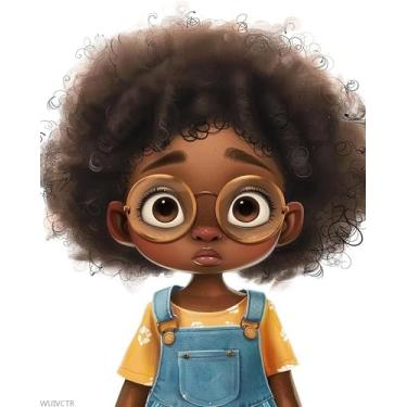 Imagem de Pintura por números africana para adultos, pintura a óleo faça você mesmo, kits de tinta acrílica por números para adultos iniciantes para decoração de parede de casa 41 x 50 cm