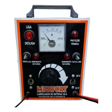 Imagem de Carregador de Bateria Portátil 20A Bivolt MX8 Maxfort 12/24V