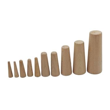 Imagem de Generic Kit com 10 Tampões de Emergência de Madeira Macia para Barcos - Solução Prática para Vazamentos - Tampões Cônicos de Madeira para Válvulas de Fundo