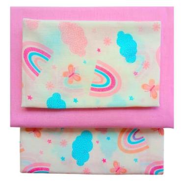 Imagem de Jogo Lençol para Quarto de Bebê 100Algodão Conjunto 3 Peças para Berço