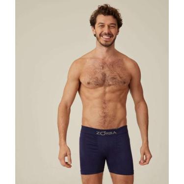 Imagem de Cueca Boxer Masculina Zorba-19039, Azul, P