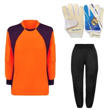 Imagem de Kit De Goleiro TRB + Luva De Goleiro Infantil Real Madrid DRB Goalkeeper-Unissex