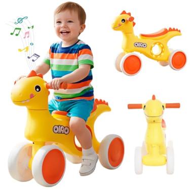 Imagem de HOLTTER, Bicicleta Equilíbrio Sem Pedal Infantil Dino Led Música Bebê