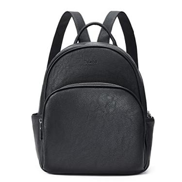 Imagem de Telena Mochila pequena para mulheres e meninas linda mini mochila de couro bolsas de ombro de viagem, Preto, Small Size, Bolsas de Cintura da Moda
