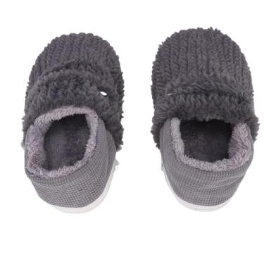 Imagem de Generic Sapatos Aquecidos, Aquecedor de Pés Elétrico Ajustável de Temperatura de 5 Níveis de Pelúcia Com Sola Antiderrapante à Prova de água para Acampamento Ao Ar Livre Interno, (GRAY)