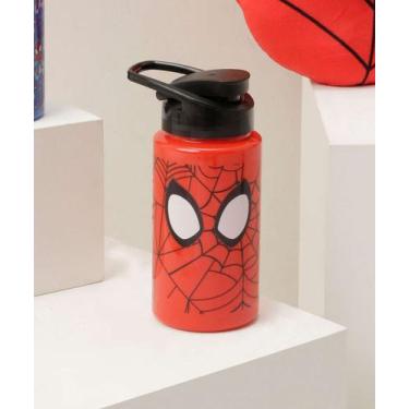 Imagem de Garrafa Squeeze Infantil Estampa Homem Aranha Marvel 3-16228, UN, Verm