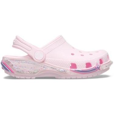 Imagem de Sandália Crocs Classic Star Sparkle Shaker Clog T Pink Milk-Unissex