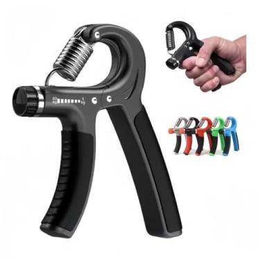 Imagem de Hand Grip Flexor de Punho com Mola Ajustável, Exercitador de Antebraço e Mãos, Resistência 5-60 kg, Cor Aleatório