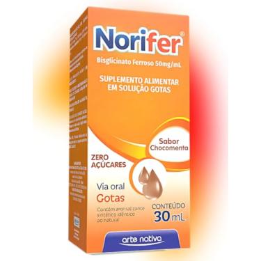 Imagem de Norifer Bisglicinato Ferroso 50mg/ml Chocomenta 30ml