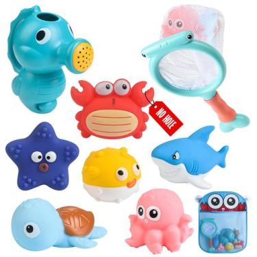 Imagem de Brinquedos de banho Wixlon sem mofo para crianças pequenas com animais