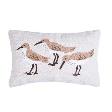 Imagem de C&F Home Travesseiro Sandpiper Trio Coastal Hooked 35,56 cm x 55,88 cm 35,56 cm x 56 cm Marrom