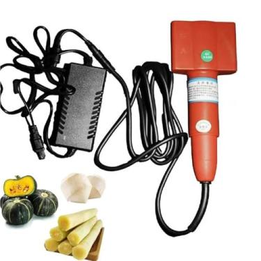 Imagem de Máquina automática de raspagem de cana de açúcar, descascador elétrico de cana de açúcar, descascador de coco de 120 W, descascador rápido de alta eficiência, para abóbora, garra de inverno, taro