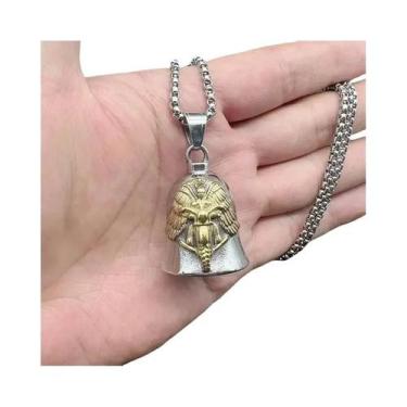 Imagem de Colar Masculino Vintage Com Pingente De Sino De Cruz Cristã De Jesus, 