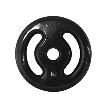 Imagem de Anilha Ferro Fundido Emborrachada Fitness Academia 5,0 Kg