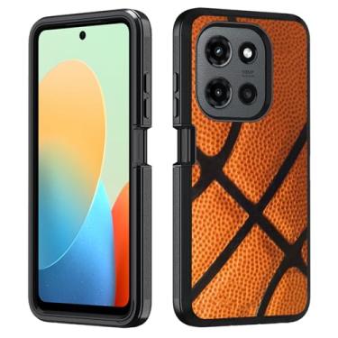 Imagem de FVAENDHIO Capa protetora para Moto G Stylus 5G 2025, resistente 3 em 1, híbrida, à prova de choque, à prova de impacto, para Motorola Moto G Stylus 5G 2025, superfície de basquete