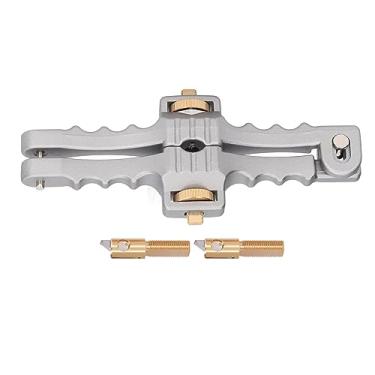Imagem de QANYEGN Descascador de cabo de fibra óptica, descascador de fio longitudinal de liga de alumínio, ferramenta de descascamento de cabo para cabo de diâmetro de 10 a 25 mm, cobre, la