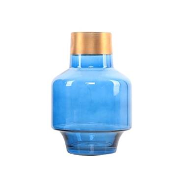 Imagem de Vaso de vidro estilo europeu decoração moderna minimalista transparente hidropônico criativo arranjo de flores sala de estar decoração de casa mesa vasos de flores (B)