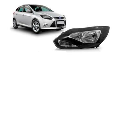 Imagem de Farol Focus 2014 A 2016 Mascara Negra Eletrico C Motor Direito