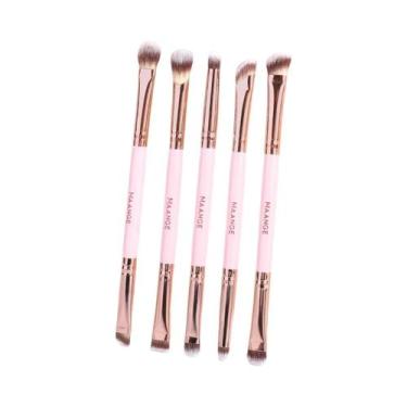 Imagem de Kit De 5 Pincéis De Maquiagem Para Olhos Com Cerdas Sintéticas Macias,