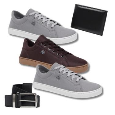 Imagem de Kit Leve Mais po Menos 3 Tênis Masculino + Cinto + Carteira - Bless Ac
