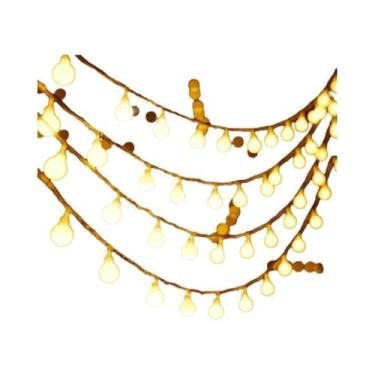 Imagem de Luzes De Cordão LED De 22M Com Plugue EU Para Jardim Externo, Lâmpada 