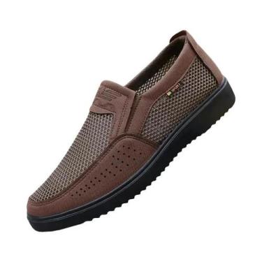 Imagem de Tênis Casuais Masculinos De Malha Respirável Com Sola Macia, Sapatos D