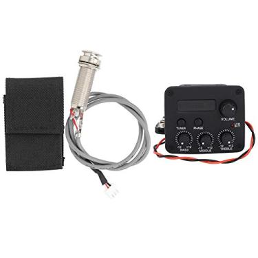 Imagem de Cuofyunl pré-amplificador de guitarra equalizador de captação de 3 segmentos tela lcd acessórios para instrumentos musicais
