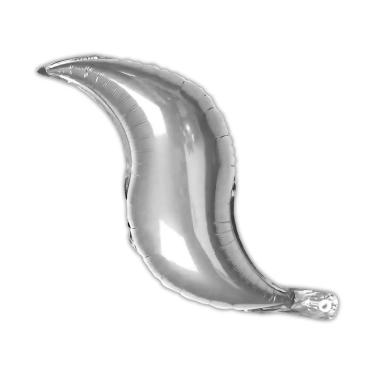 Imagem de Balão Metalizado Cauda De Sereia Prata - 50cm