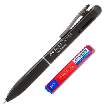 Imagem de Lapiseira E Caneta Poly Multifunções 3 Em 1 Faber-castell Preto