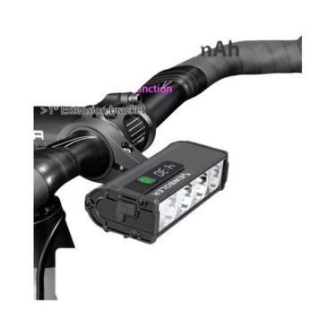 Imagem de Lanterna De Bicicleta À Prova d'Água Com Carregamento USB 10000 Lúmens