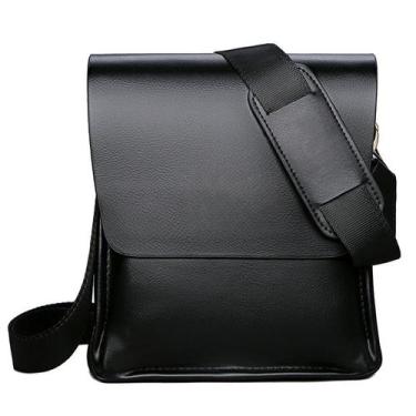 Imagem de Bolsa Messenger de couro para homens, bolsa tiracolo elegante - Yiweis