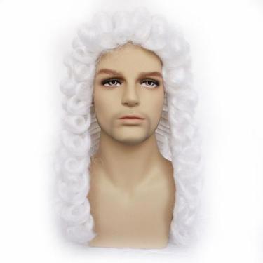 Imagem de Peruca de cosplay de cabelo sintético encaracolado para fantasia de ju