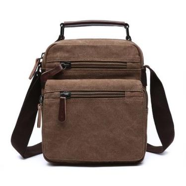 Imagem de Bolsa de ombro tiracolo Canvas Messenger unissex 540g - yiweisai