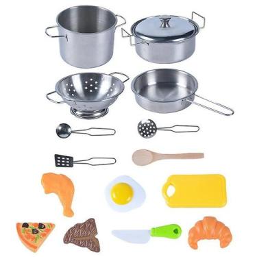 Imagem de Conjunto de brinquedos, conjunto de panelas de aço inoxidáve - Gloome 