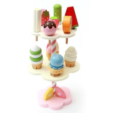 Imagem de Simulação de sorvete infantil com expositor Toy Birth - Gloome Store