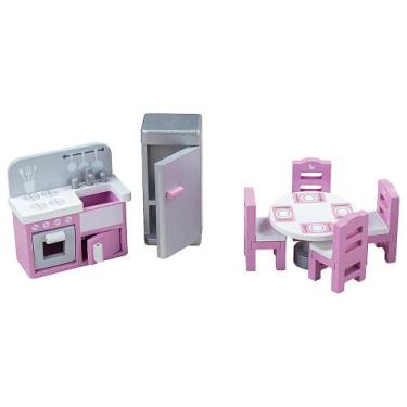 Imagem de Tidlo Wooden Doll's House Kitchen Furniture Play Set Accesso - Gloome 