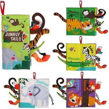 Imagem de Soft Toys Baby Cloth Books Touch And Feel Crinkle Books - Gloome Store