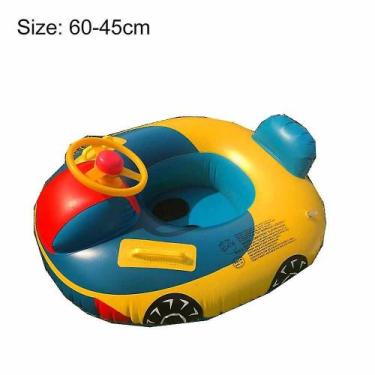 Imagem de Cama de ar flutuante inflável para crianças nadando no lago ou na pisc
