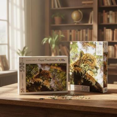 Imagem de Jogo Quebra-Cabeça Onça Pantaneira 500Pçs Pais&Filhos