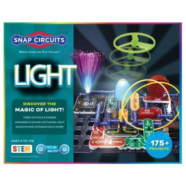 Imagem de Snap Circuits LIGHT – Kit Educacional de Eletrônica com Mais de 175 Projetos para Crian...