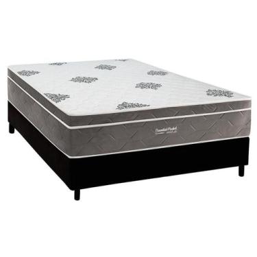 Imagem de Cama Box Base Casal Colchão Molas Inovaflex Essential 138x188