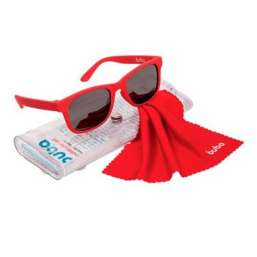 Imagem de Óculos De Sol Infantil Armação Flexível Vermelho - Buba