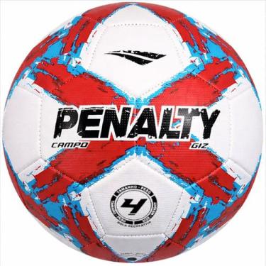 Imagem de Bola Campo Penalty Giz N4 Infantil Futebol, Vermelho