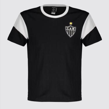 Imagem de Camisa Atlético Mineiro Estremecer Infantil Preto - Braziline, 14 ANOS
