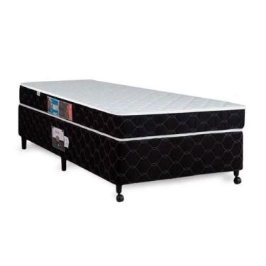 Imagem de Cama Box + Colchão Castor Solteiro Montblanc Double Face D33 96x203x42