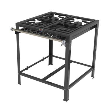 Imagem de Fogão 4 Bocas 2 Duplas E 2 Simples Queimadores Ferro Fundido Baixa Pressão Pmsd-42 G2 - Progás