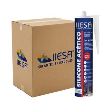Imagem de Silicone Acético Incolor 250g IIESA 12 Peças