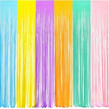 Imagem de Cortinas de alumínio com franjas BRAVESHINE Tinsel 0,98x2,5 m - 2 unid