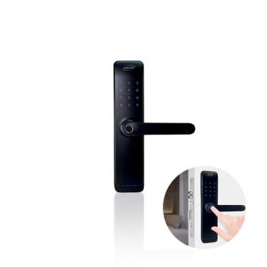 Imagem de Fechadura Porta Abrir Digital Com Bluetooth Geko D200 Imab, Preto, 12 